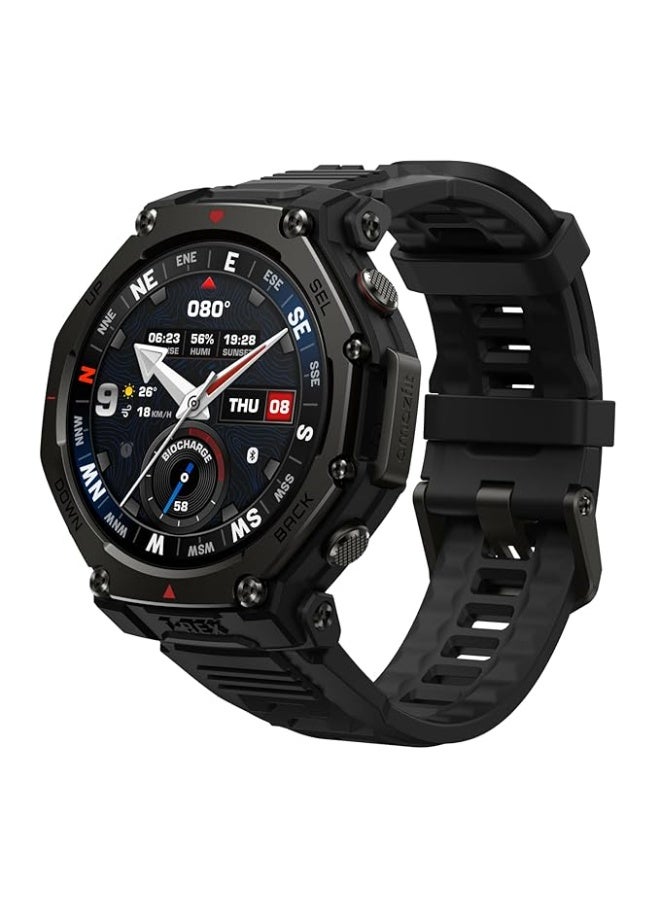 FIPKA Amazfit T-Rex 3 Pro Outdoor Smart Watch 48mm Sapphire AMOLED Display, Ti Bezel, Dual Band GPS, Offline Maps, 25 Days Battery, Built-in Flashlight, 10 ATM, 180+ Sports Mode for Android & iPhone, Black - Image 1